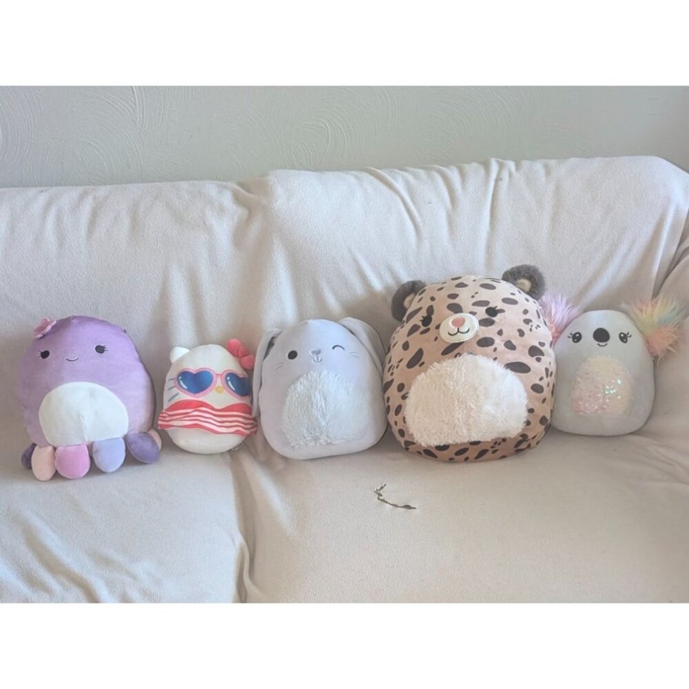 Lot of Squishmallow Octopus, bunny, Koala + Mixed lot of 5